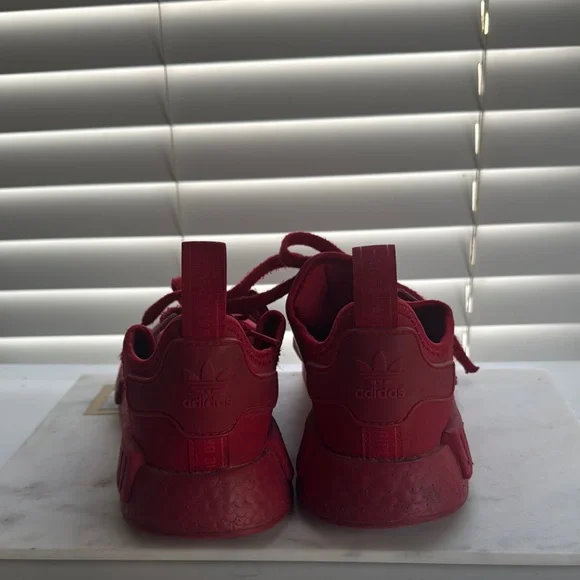 adidas Red Athletic Sneakers with Streamlined Silhouette NMD - Picture 2 of 4